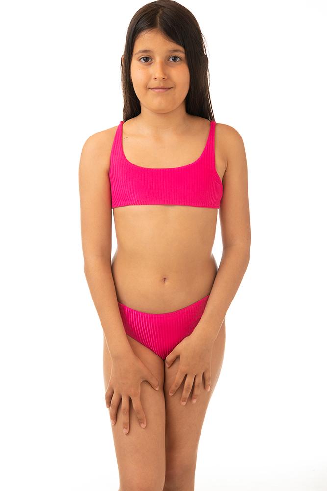 BIKINI BAMBINA ROSA CATERINAR INFLUENCER BE BEACH